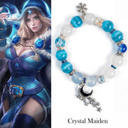 The Frost of Icewrack-Crystal Maiden Inspired Gemstone Bracelet