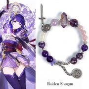 The God of Eternity-Raiden Shogun Inspired Gemstone Bracelet