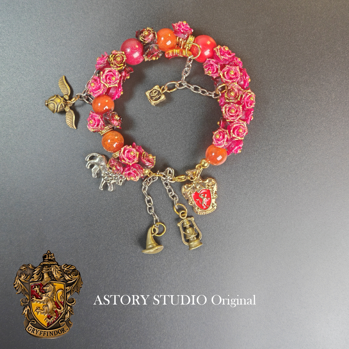 Gryffindor Inspired Custom Bracelet