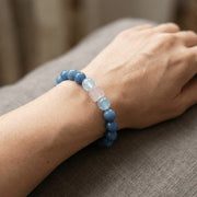 Sodalite & Aquamarine & Rose Quartz  Bracelet