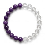 Sugilite & Clear Quartz Bracelet