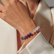 Sugilite & Clear Quartz Bracelet