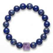 Lapis Lazuli &  Amethyst  Bracelet