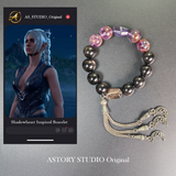 Whisper from the Moon's Dark Side - A Shadowheart Inspired Bracelet