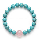 Rose Quartz & Turquoise Bracelet