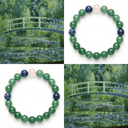 The Japanese Footbridge-Impressionist Gemstone Bracelet