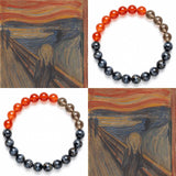 The Scream-Expressionist Gemstone Bracelet