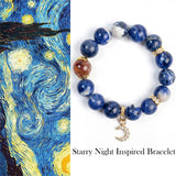 The Masterpiece-Starry Night Inspired Gemstone Bracelet
