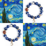 The Masterpiece-Starry Night Inspired Gemstone Bracelet
